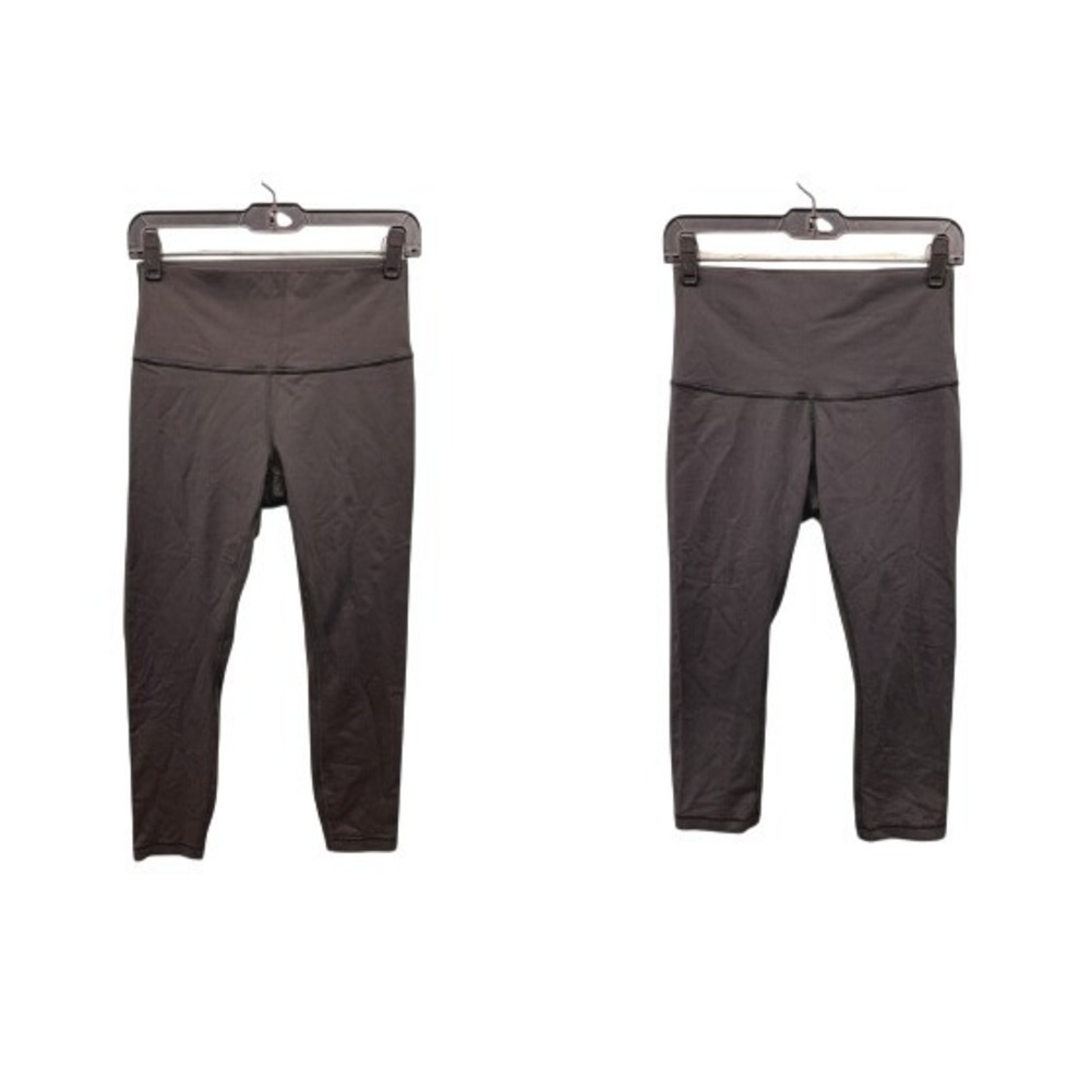 Lululemon High Rise Leggings Womens 8 Charcoal Gray Yoga Workout Stretch Pants